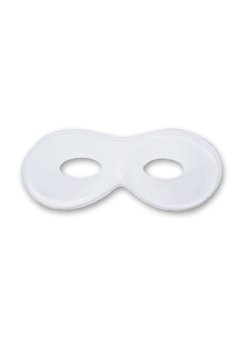 oogmasker pvc wit, beschilderbaar