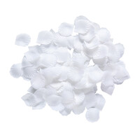 doos met 150 witte roosbladeren