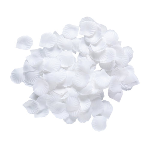 doos met 150 witte roosbladeren