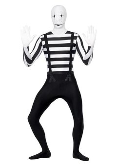 Clown Mime Second Skin kostuum