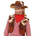 cowboyhoed bruin met veren, kind
