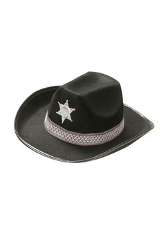 hoed sheriff zwart