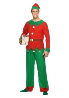 Kerst elf heren pak