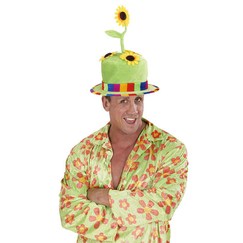 fluwelen hoed zonnebloem