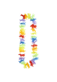 hawaii krans regenboogkleuren
