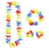 hawaii set regenboogkleuren