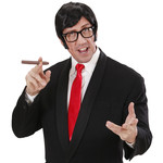 satijnen stropdas rood