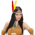 hoofdband indiaan met 2 veren