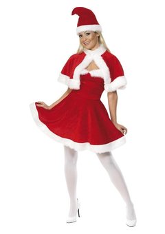 Kerstjurkje luxe met cape