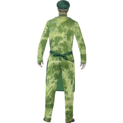 Griezelige zombie verpleger pak voor heren