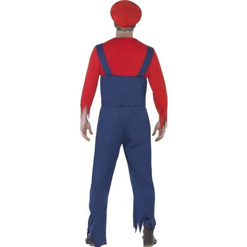 Eng zombie loodgieter kostuum Mario voor heren