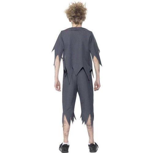 Eng zombie school jongen kostuum