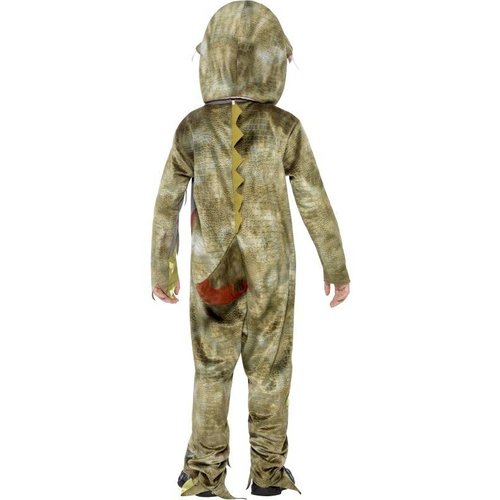 Griezelig zombie dinosaurus kostuum