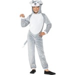 Grijs honden pak voor kinderen