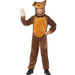 Bruin honden pak voor kinderen