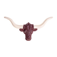 pvc decoratie 3d, hoofd stier