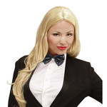 vlinderstrik pailletten zwart