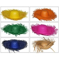 Strand hoed Aloha stro  fuchsia