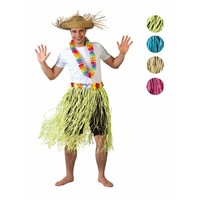 Leuke Hawaii rok Alana in natuur kleur 82cm