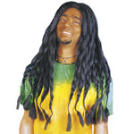 pruik, rasta (in plastic zak)