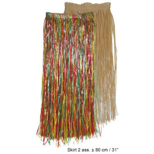 Mooie Hawaii rok in natuur kleur 80cm