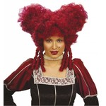 pruik, barok edelman rood (in plastic zak)