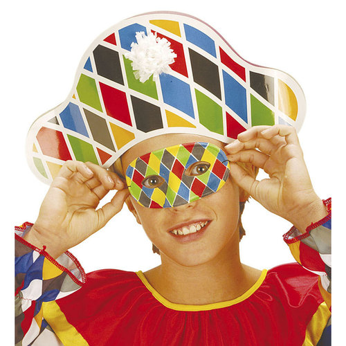 oogmasker harlekijn, kind