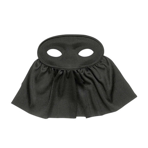 oogmasker zwart met sluier