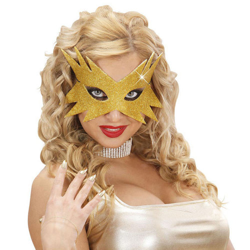 oogmasker, ster goud