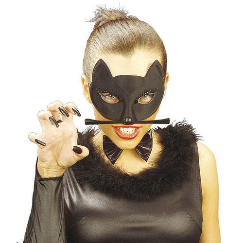 oogmasker zwarte kat