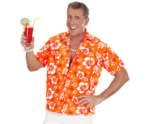 hawaii shirt oranje maat m/l
