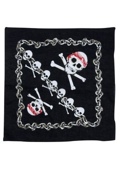 zwarte bandana piraten schedel