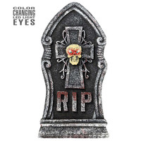 grafsteen schedel met licht