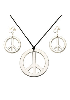 hippie set kettingen en oorringen