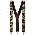 bretels met gekleurde bollen