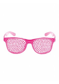 Roze bril met diamanten