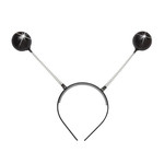 hoofdband met antenne, zwart glitter