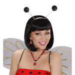 hoofdband met antenne, zwart glitter