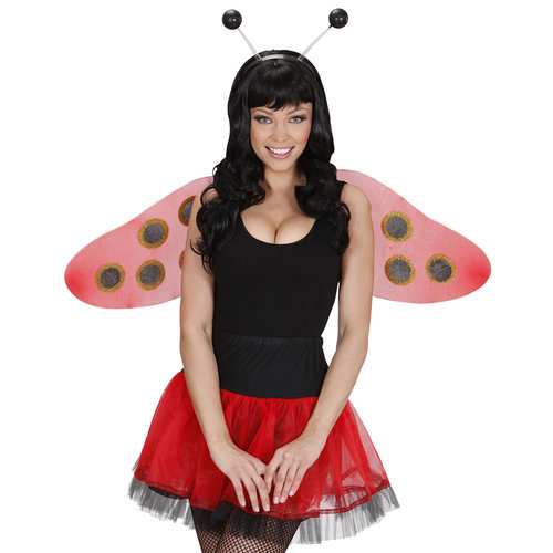 hoofdband met antenne, zwart glitter