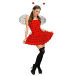 hoofdband met antenne, rood glitter