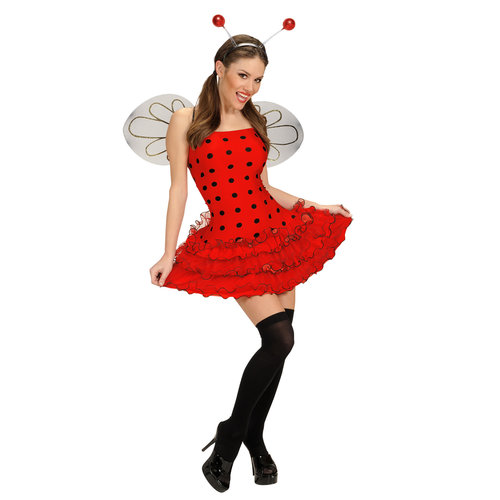 hoofdband met antenne, rood glitter