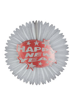happy new year papier decoratie rood