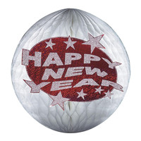 happy new year papier decoratie rood