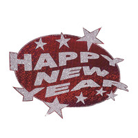 happy new year laserdecoratie rood