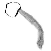 plushe staart grijs