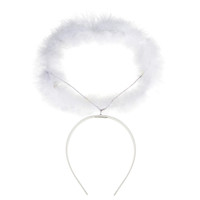 haarband met aureool, wit