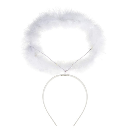 haarband met aureool, wit