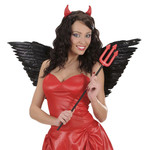 gevederde vleugels zwart 86x31