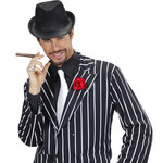 zwarte gangster hoed velt