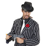 zwarte gangster hoed velt